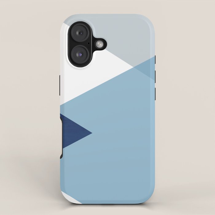 Geometrics - blues & concrete iPhone Case Gallery Image 1
