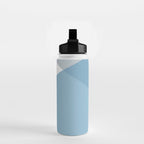 Geometrics - blues & concrete Water Bottle Gallery Image 2