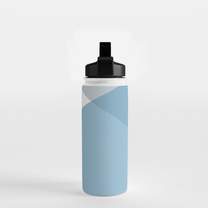 Geometrics - blues & concrete Water Bottle Gallery Image 2