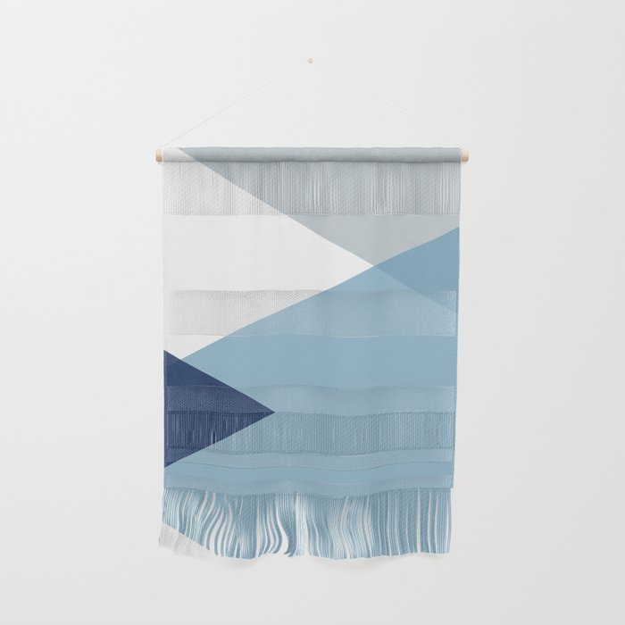 Geometrics - blues & concrete Wall Hanging Gallery Image 1