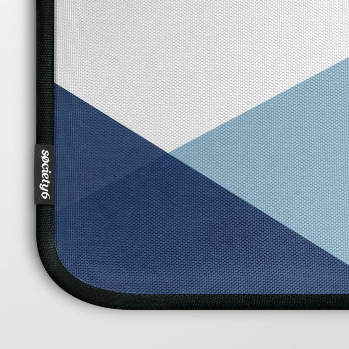 Geometrics - blues & concrete Laptop Sleeve Gallery Image 3
