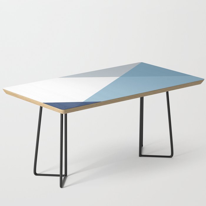 Geometrics - blues & concrete Coffee Table Gallery Image 1