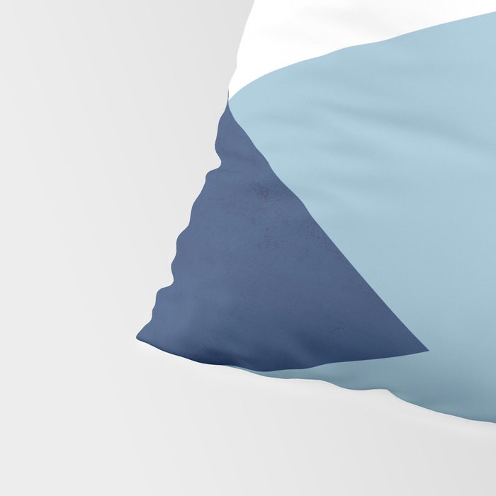 Geometrics - blues & concrete Pillow Sham Gallery Image 4