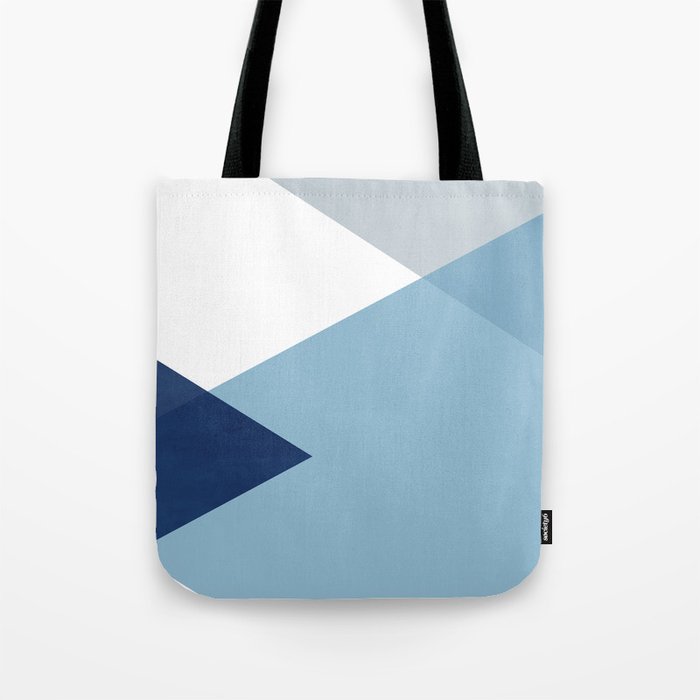 Geometrics - blues & concrete Tote Bag Gallery Image 1