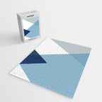Geometrics - blues & concrete Jigsaw Puzzle Gallery Image 2