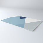 Geometrics - blues & concrete Rug Gallery Image 3