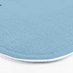 Geometrics - blues & concrete Bath Mat Gallery Image 3