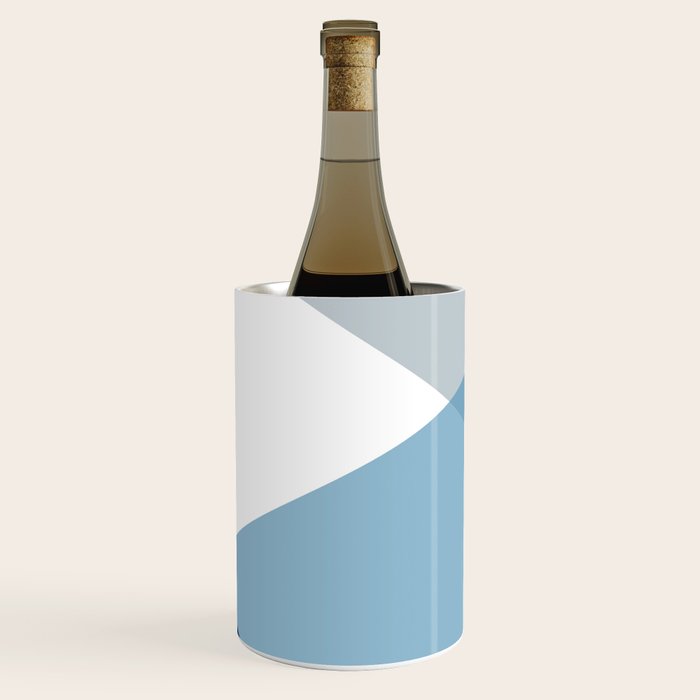 Geometrics - blues & concrete Wine Chiller Gallery Image 1