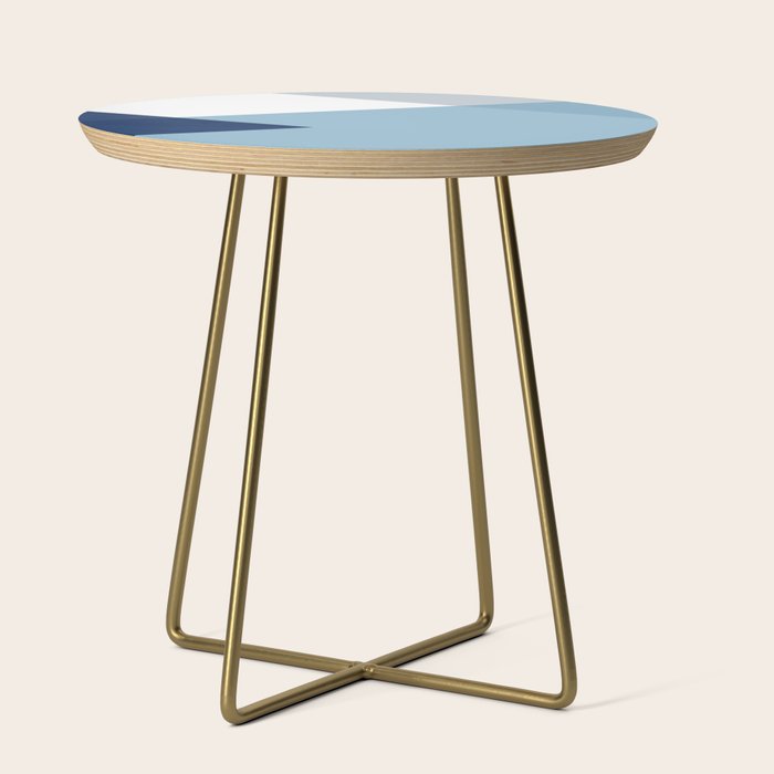Geometrics - blues & concrete Side Table Gallery Image 1