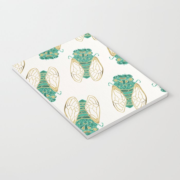 Cicada - Green & Gold Notebook Gallery Image 3