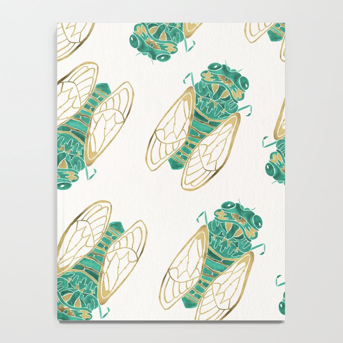 Cicada - Green & Gold Notebook Gallery Image 4