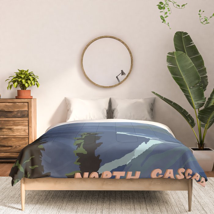 North Cascades National Park, Vintage Comforter Gallery Image 3
