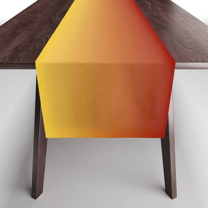 OMBRE RUST YELLOW COLOR Table Runner Gallery Image 1