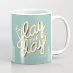 Slay the Day - Mint & Gold Palette Coffee Mug Gallery Image 1