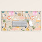Beach vibe Desk Mat Gallery Image 1