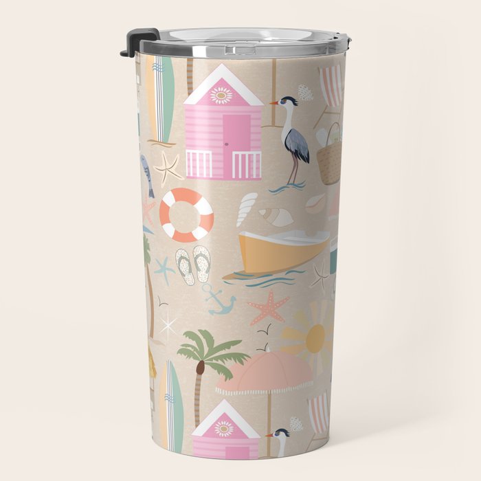 Beach vibe Travel Mug Gallery Image 3