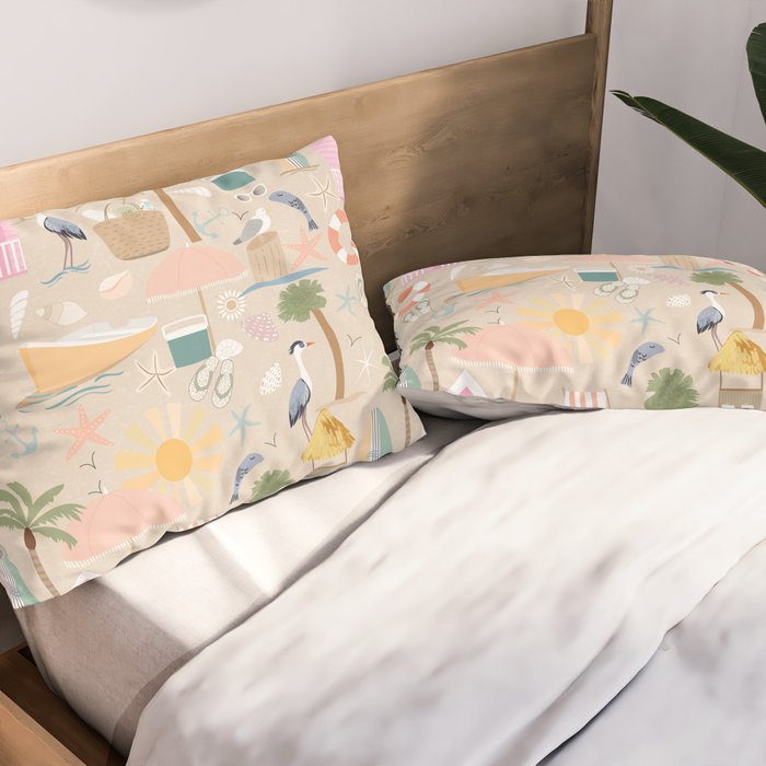 Beach vibe Pillow Sham Gallery Image 2