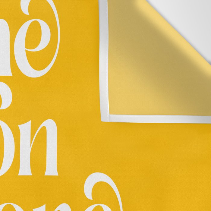 Motivational words smile today yellow Wall Tapestry Gallery Image 3