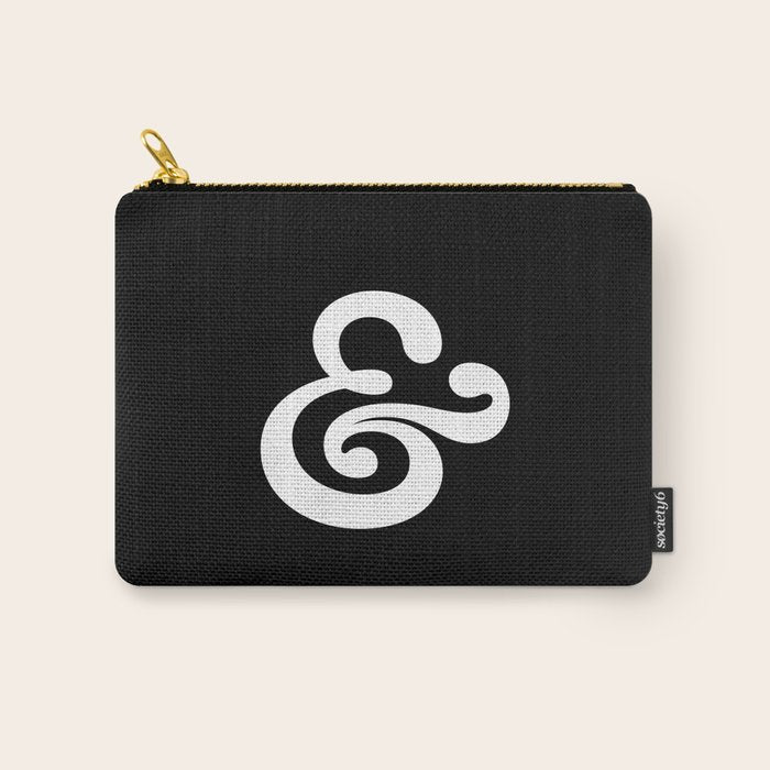 The Ampersand: B&W Edition Carry All Pouch Gallery Image 1