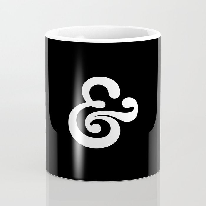 The Ampersand: B&W Edition Coffee Mug Gallery Image 4
