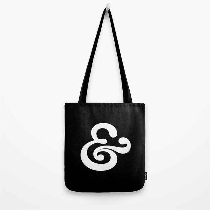The Ampersand: B&W Edition Tote Bag Gallery Image 2