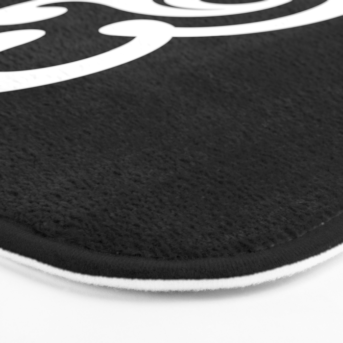 The Ampersand: B&W Edition Bath Mat Gallery Image 3