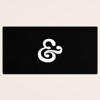 The Ampersand: B&W Edition Desk Mat Gallery Image 3