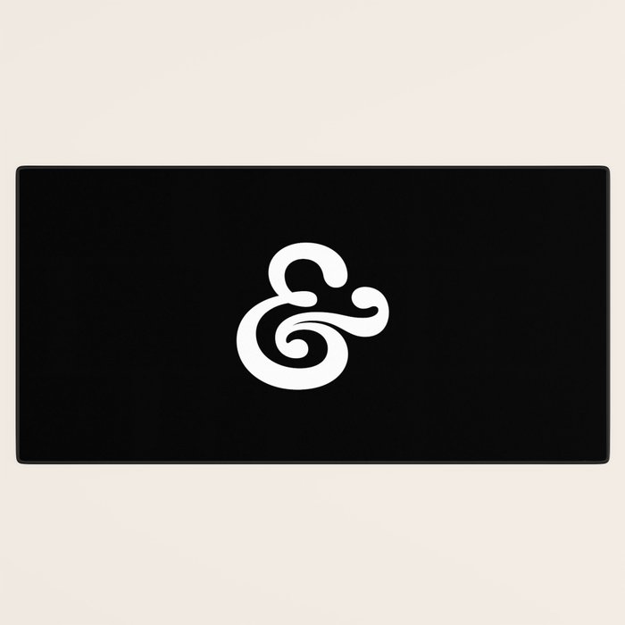 The Ampersand: B&W Edition Desk Mat Gallery Image 3