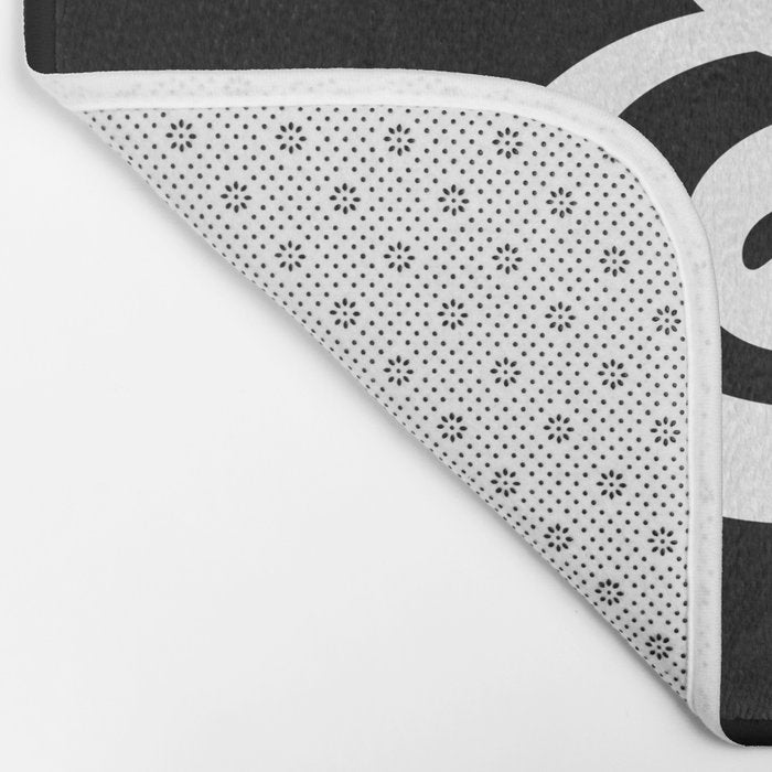 The Ampersand: B&W Edition Bath Mat Gallery Image 2