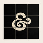 The Ampersand: B&W Edition Wood Wall Art Gallery Image 1