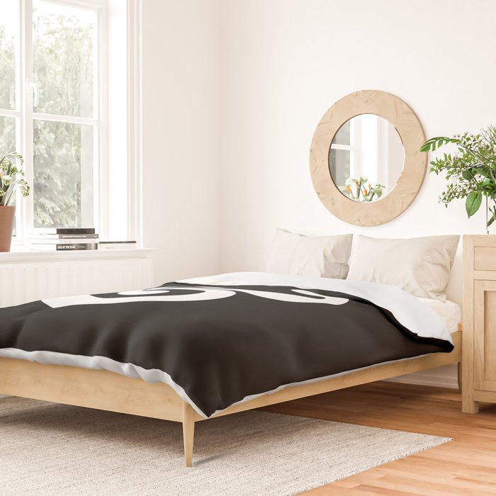 The Ampersand: B&W Edition Duvet Cover Gallery Image 2
