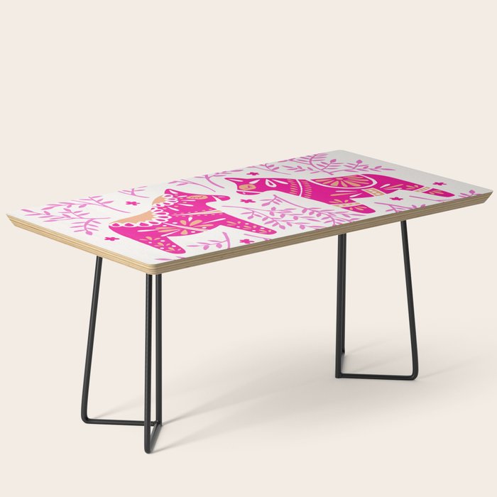 Swedish Dala Horses - Pink Palette Coffee Table Gallery Image 1