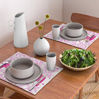 Swedish Dala Horses - Pink Palette Placemat Gallery Image 2