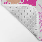 Swedish Dala Horses - Pink Palette Bath Mat Gallery Image 2