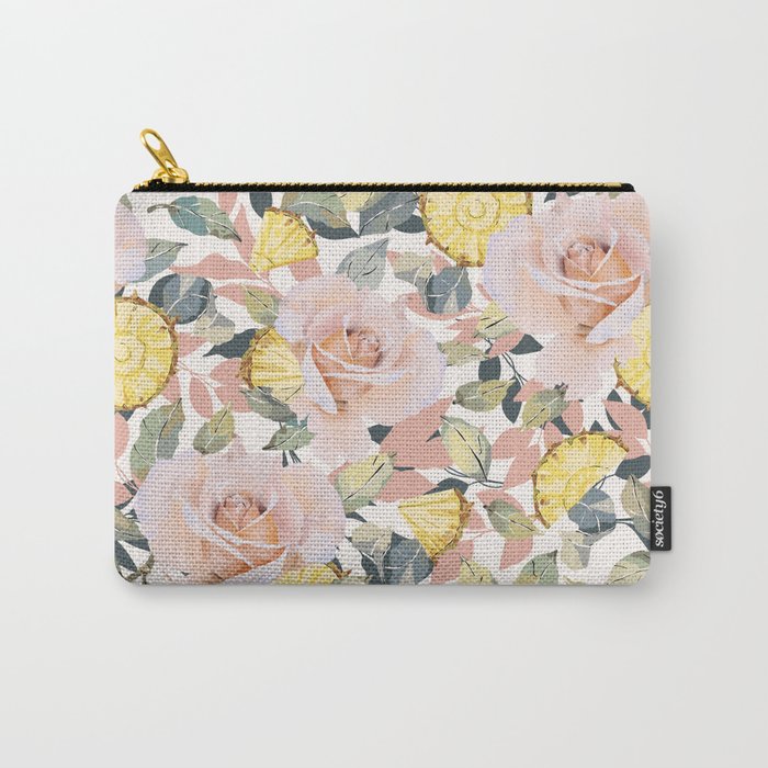 Pineapple wedges on rose bushes P Carry All Pouch Gallery Image 1
