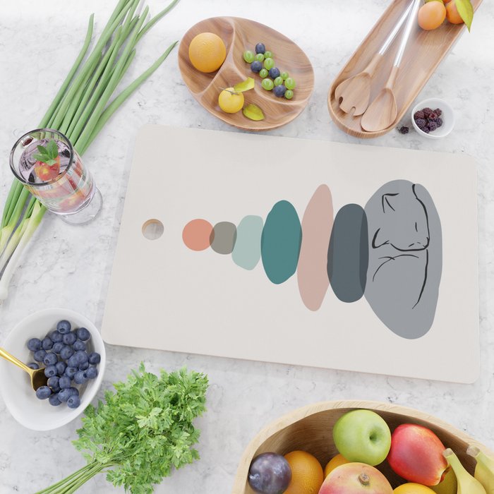 Cat Landscape 58 Cutting Board Gallery Image 2