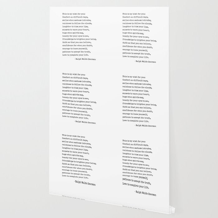 My Wish For You, Ralph Waldo Emerson Quote.  Wallpaper Gallery Image 2