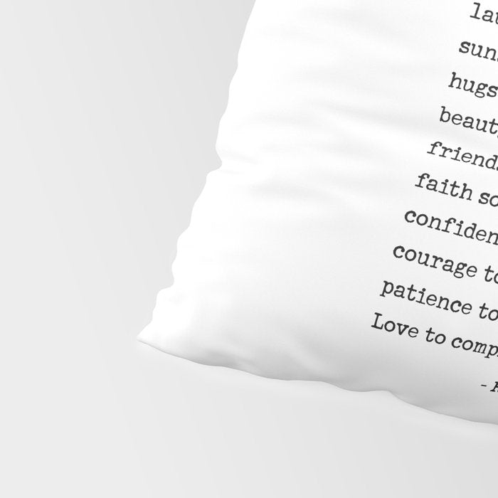 My Wish For You, Ralph Waldo Emerson Quote.  Pillow Sham Gallery Image 4