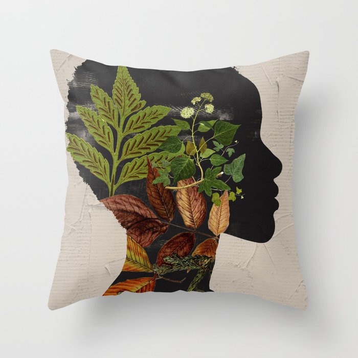 Botanical Portrait Throw Pillow Gallery Image 6