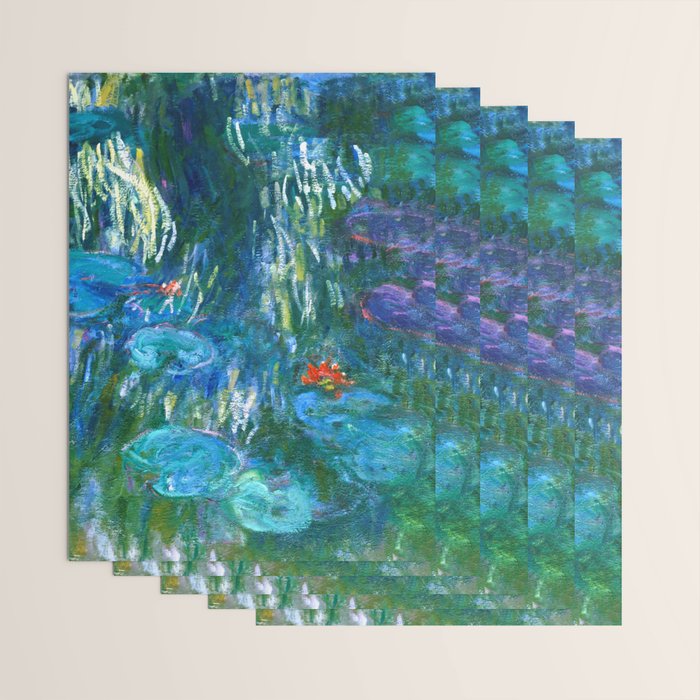 Claude Monet "Water Lilies" (16) Wrapping Paper Gallery Image 3