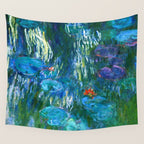 Claude Monet "Water Lilies" (16) Wall Tapestry Gallery Image 4