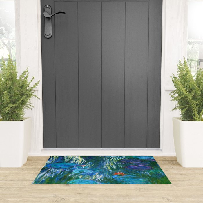 Claude Monet "Water Lilies" (16) Welcome Mat Gallery Image 3