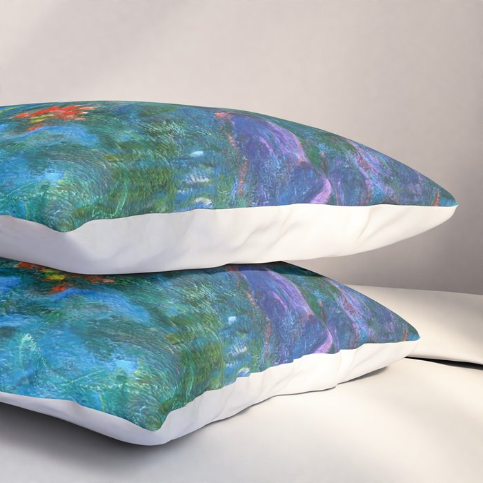 Claude Monet "Water Lilies" (16) Pillow Sham Gallery Image 3
