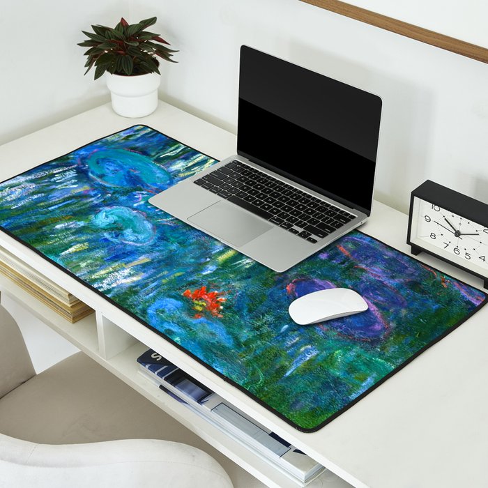 Claude Monet "Water Lilies" (16) Desk Mat Gallery Image 2