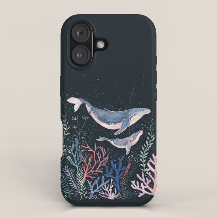 Whales and Coral iPhone Case Gallery Image 1