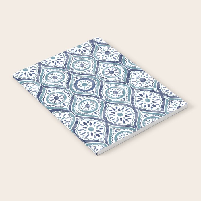 Azure Medallion Motif Notebook Gallery Image 1