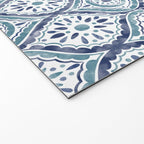 Azure Medallion Motif Welcome Mat Gallery Image 2
