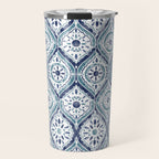 Azure Medallion Motif Travel Mug Gallery Image 1
