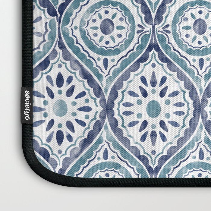 Azure Medallion Motif Laptop Sleeve Gallery Image 3