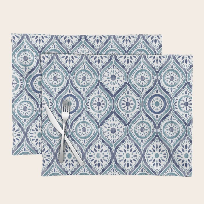 Azure Medallion Motif Placemat Gallery Image 1